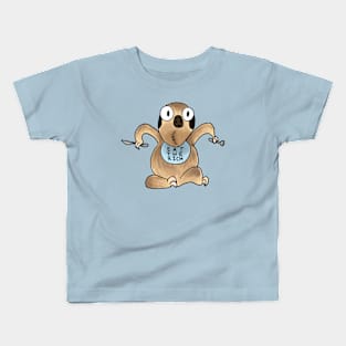 Hungry Sloth with Bib Kids T-Shirt